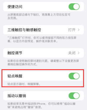 海西直辖苹果授权维修站分享iPhone轻点无法唤醒怎么办 