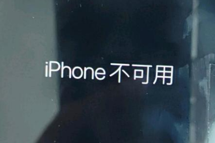 海西直辖苹果服务网点分享锁屏界面显示“iPhone 不可用”如何解决 